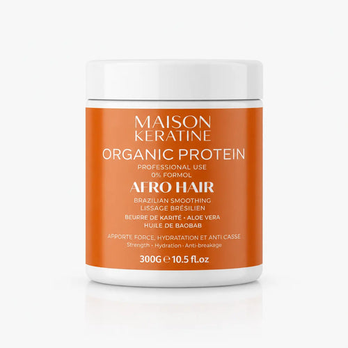 Pot de lissage brésilien sans formol Afro Hair 300g Maison Kératine pour cheveux crépus et très frisés